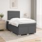 Preview: Boxspringbett mit Matratze Dunkelgrau 120 x 200 cm Stoff