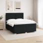 Preview: Boxspringbett mit Matratze Schwarz 180 x 200 cm Stoff