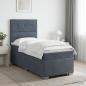 Preview: Boxspringbett mit Matratze Dunkelgrau 80 x 200 cm Samt