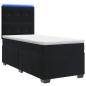 Preview: Boxspringbett mit Matratze Schwarz 90 x 190 cm Samt