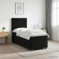 Preview: Boxspringbett mit Matratze Schwarz 90 x 190 cm Samt