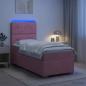 Preview: Boxspringbett mit Matratze mit Kopfteil Rosa 90 x 200 cm Samt