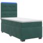 Preview: Boxspringbett mit Matratze Dunkelgrün 100 x 200 cm Samt