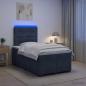 Preview: Boxspringbett mit Matratze Dunkelgrau 120 x 200 cm Samt