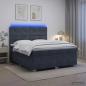 Preview: Boxspringbett mit Matratze Dunkelgrau 160 x 200 cm Samt