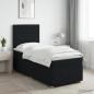 Preview: ARDEBO.de - Boxspringbett mit Matratze Schwarz 80 x 200 cm Stoff