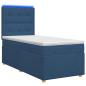 Preview: Boxspringbett mit Matratze mit Kopfteil Blau 80 x 200 cm Stoff