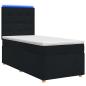 Preview: Boxspringbett mit Matratze Schwarz 90 x 190 cm Stoff