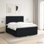 Preview: Boxspringbett mit Matratze Schwarz 140 x 200 cm Stoff