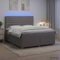 Preview: Boxspringbett mit Matratze Taupe 140 x 200 cm Stoff