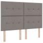 Preview: Boxspringbett mit Matratze Taupe 140 x 200 cm Stoff