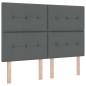 Preview: Boxspringbett mit Matratze Dunkelgrau 160 x 200 cm Stoff