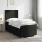 Preview: LED Boxspringbett mit Matratze Schwarz 80 x 200 cm Stoff