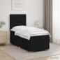 Preview: LED Boxspringbett mit Matratze Schwarz 90 x 200 cm Stoff