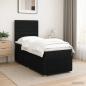 Preview: LED Boxspringbett mit Matratze Schwarz 90 x 190 cm Stoff