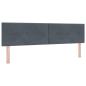 Preview: Ottoman Bett mit Matratze Dunkelgrau 180 x 200 cm Samt