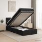Preview: Ottoman-Bett mit Matratze und LED Schwarz 90 x 200 cm Stoff