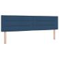 Preview: Ottoman-Bett mit Matratze und LED Blau 180 x 200 cm Stoff