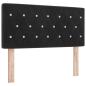 Preview: Ottoman-Bett mit Matratze und LED Schwarz 120 x 190 cm Samt
