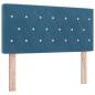 Preview: Ottoman-Bett mit Matratze und LED Dunkelblau 120 x 190 cm Samt