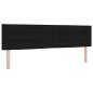 Preview: Ottoman-Bett mit Matratze und LED Schwarz 180 x 200 cm Stoff