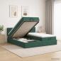 Preview: Ottoman-Bett mit Matratze und LED Dunkelgrün 180 x 200 cm Samt