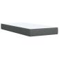 Preview: Ottoman Bett mit Matratze Dunkelgrau 80 x 200 cm Stoff