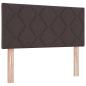 Preview: Ottoman-Bett mit Matratze und LED Dunkelbraun 120 x 190 cm