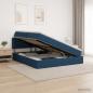 Preview: ARDEBO.de - LED-Speicherbett mit Matratze Blau 180 x 200 cm Stoff
