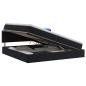 Preview: LED-Speicherbett mit Matratze Schwarz 200 x 200 cm Samt