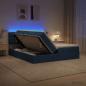 Preview: LED-Speicherbett mit Matratze Blau 180 x 200 cm Stoff