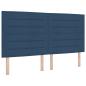 Preview: Aufbewahrungsbett mit Kopfteil Blau 180 x 200 cm Stoff
