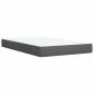 Preview: LED-Speicherbett mit Matratze Dunkelgrau 120 x 200 cm Stoff