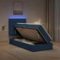 Preview: LED-Speicherbett mit Matratze Blau 100 x 200 cm Stoff