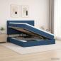 Preview: LED-Speicherbett mit Matratze Blau 140 x 200 cm Stoff