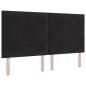 Preview: LED-Speicherbett mit Matratze Schwarz 180 x 200 cm Samt