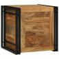 Preview: Aufbewahrungsbox Braun und Schwarz 50 x 50 x 50 cm