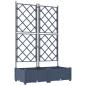 Preview: Garten-Pflanzgefäß 2 stk. Grau 80 x 40 x 125,5 cm PP