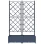 Preview: Garten-Pflanzgefäß 2 stk. Grau 80 x 40 x 125,5 cm PP