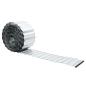 Preview: Rasenrand 1000 x 25 x 0,03 cm Galvanisiertes Stahl Silber