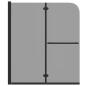 Preview: Duschabtrennung Dunkel transparent 120 x 140 cm