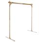 Preview: Hochzeitsbogen Hellbraun 225 x 95 x 226 cm Massives Kiefernholz