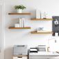 Preview: Wandregal 4 stk. Braun 60 x 23,5 x 3,8 cm Holzwerkstoff