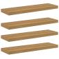 Preview: Wandregal 4 stk. Braun 80 x 23,5 x 3,8 cm Holzwerkstoff