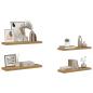 Preview: Wandregal 4 stk. Braun 80 x 23,5 x 3,8 cm Holzwerkstoff