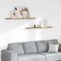 Preview: ARDEBO.de - Wandregal 2 stk. Braun 115 x 9 x 3 cm Holzwerkstoff