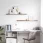 Preview: Wandregal 2 stk. Braun 115 x 9 x 3 cm Holzwerkstoff