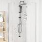 Preview: Duschsystem Schwarz 47 x 20 x 95 cm Edelstahl