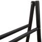 Preview: Doppel-Handtuchleiter Schwarz 50 x 50 x 159 cm Bambus