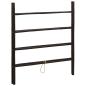 Preview: Doppelseitige Deckenleiter Schwarz 90 x 50 x 100 cm Bambus